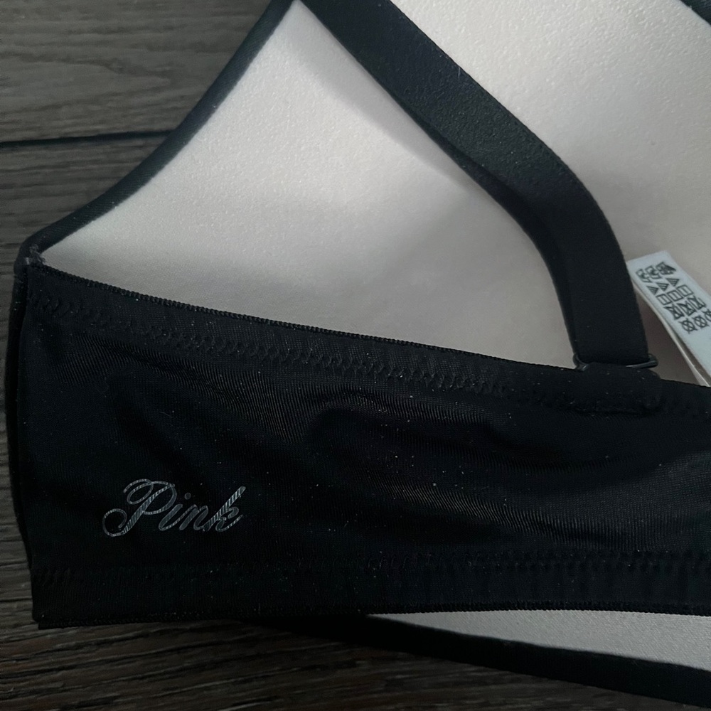 Victoria's Secret Pink Black and White Bra push up